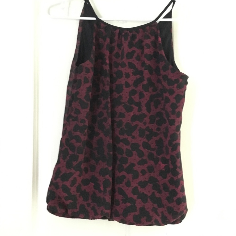 Dressy leopard print tank top